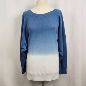 SO The Lounge Life Weekend Sweatshirt Blue & White Size L